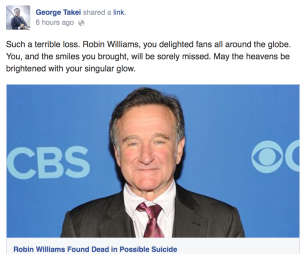 George Takei Robin Williams Tribute